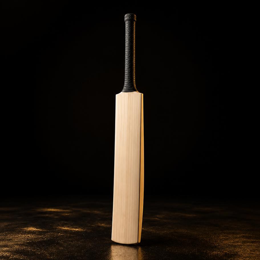 Unbranded cricket bat photographed in QNY08 studio lighting