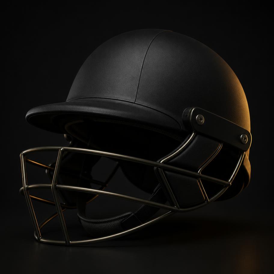 Unbranded cricket helmet in QNY08 studio lighting